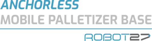 Robot27 Anchorless Mobile Palletizer Base logo